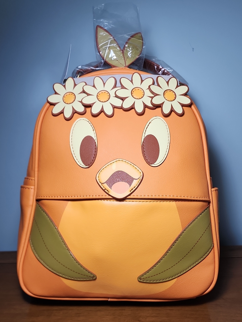 Loungefly Disney Parks Orange Bird Epcot Flower & Garden Festival Mini Backpack